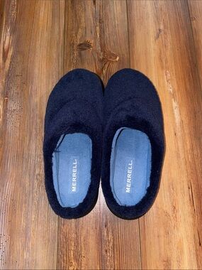 Merrell Dark Navy Fleece Slip-On House Slippers